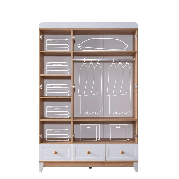 BERLİN BEBEK ODASI TAKIMI - BEYAZ MEŞE - 3