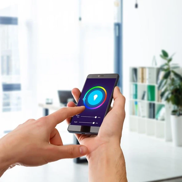 S-link SL-RGB9 Smart Akıllı RGB Lamba, Ampul 9W 50Hz 800lm Wifi TUYA Destekli - 2