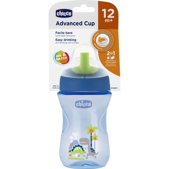 Chicco Pipetli Eğitim Bardağı 12+ Erkek - Resim 2