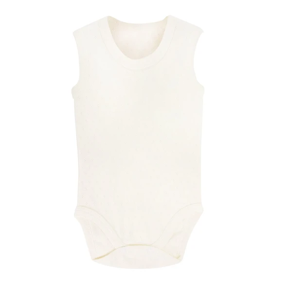 Sema Baby Jakarlı Askılı Badi (Body) - Beyaz 12-18 Ay ürün görseli