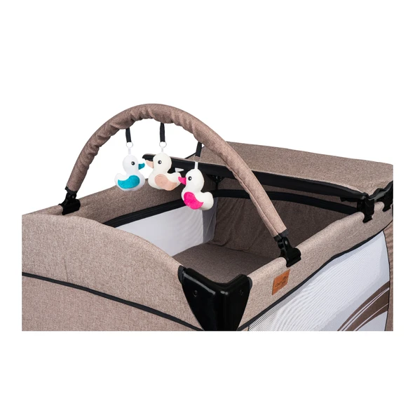 Comfymax Power Park Yatak Oyun Parkı 70x110 - Wood Brown - Resim 10