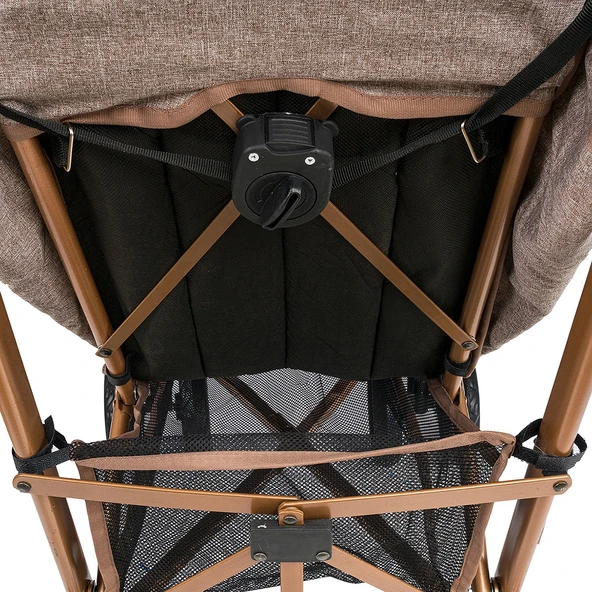 Comfymax Tam Yatar Baston Bebek Arabası – Dark Red - Resim 12