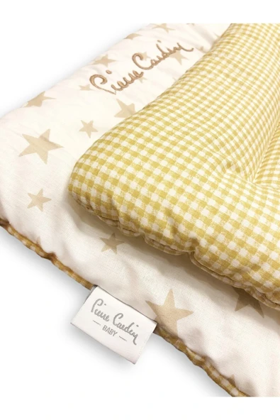 Pierre Cardin Lüks Nakışlı Alt Açma Minderi - Ekru - Resim 4