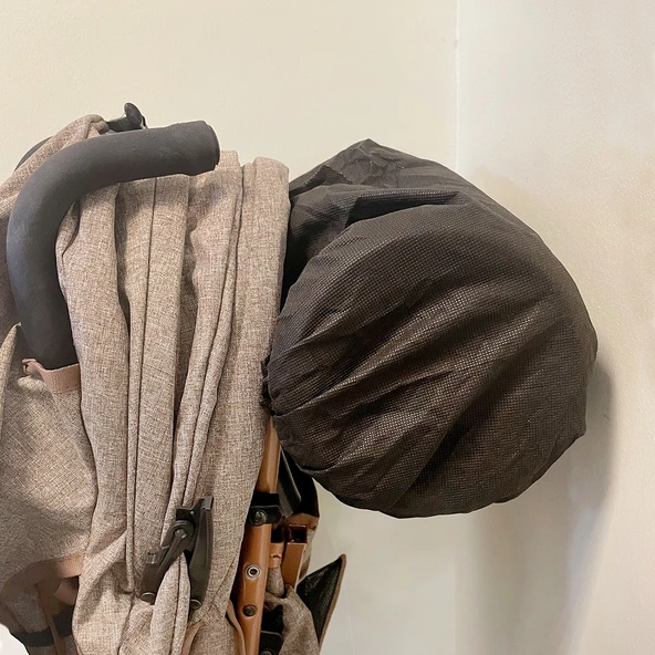 Comfymax Tam Yatar Baston Bebek Arabası – Dark Red - Resim 8