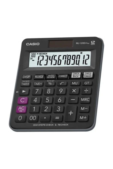 Casio MJ-120D Plus İşlem Kontrollü 12 Hane Masa Üstü Hesap Makinesi ürün görseli