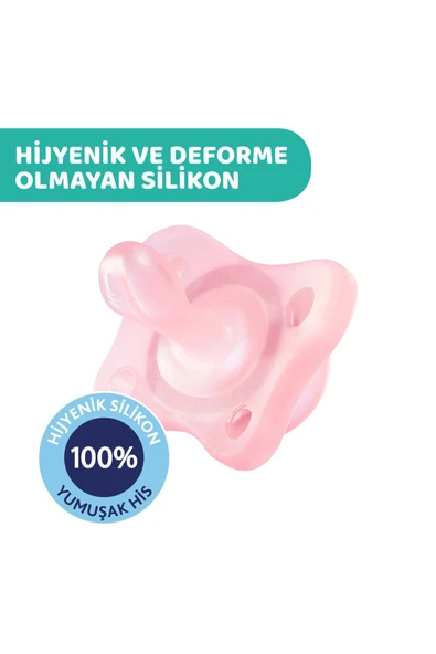Chicco PhysioForma Mini Soft 2'li Emzik 2-6 Ay Kız - Resim 3