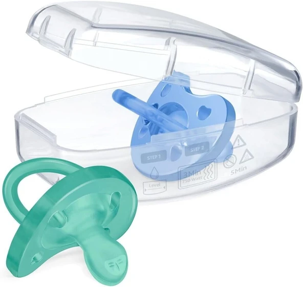 Chicco PhysioForma Soft 2'li Silikon Emzik 6-16 Ay Erkek - Resim 4