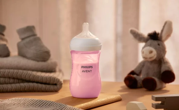 Philips Avent Natural Response PP Pembe Biberon 1+ Ay 260 ml SCY903/11 - Resim 4