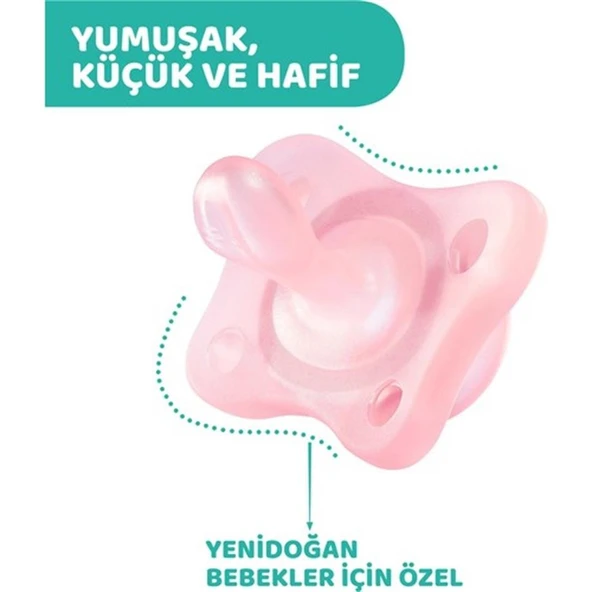 Chicco PhysioForma Mini Soft 2'li Emzik 2-6 Ay Kız - Resim 4