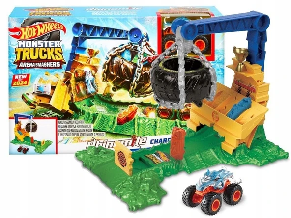 Hot Wheels Monster Trucks Arenada Rhinomite Mücadelesi Oyun Seti HTP18 ürün görseli