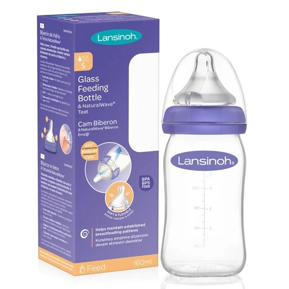 Lansinoh Cam Biberon 160 ML ürün görseli