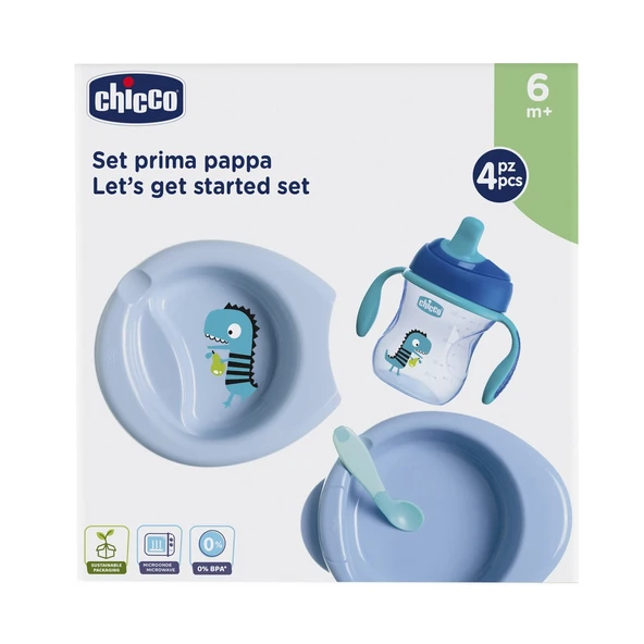 Chicco 4 Parça Beslenme Seti +6 Ay - Erkek - Resim 6