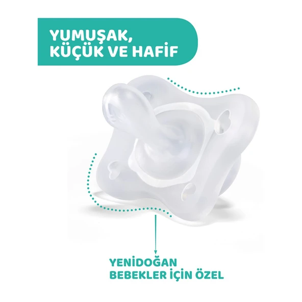 Chicco PhysioForma Mini Soft 2'li Emzik 0-2 Ay Kız - Resim 5
