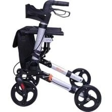 Lüks Tekerlekli Rollatör Walker Frenli Alüminyum Yürüteç ürün görseli