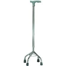 Ithal 4 Ayaklı Tripot Baston Tripod Medikal Dört Ayaklı Yürüme Değneği Hasta Bastonu - 1