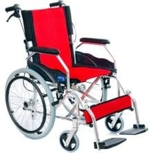 Alüminyum Refakatçı Frenli Hafif Tekerlekli Sandalye ürün görseli