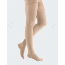 Mondi Ccl2 Diz Üstü-Silikon Bantlı Burnu Açık Varis Çorabı - Resim 2