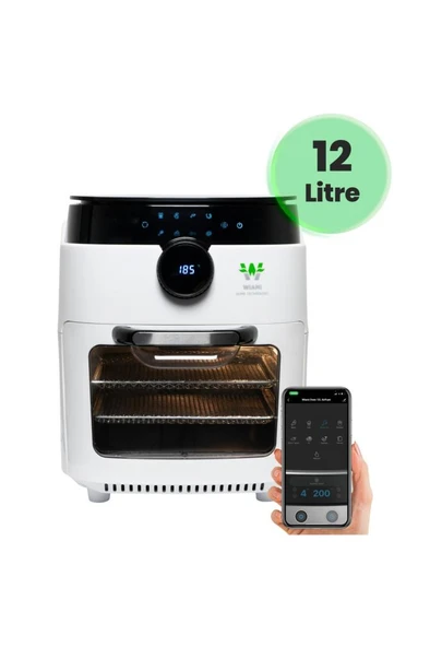Wiami Airfryer Oven RA-011W 12 lt Beyaz Yağsız Fritöz Teşhir - 7