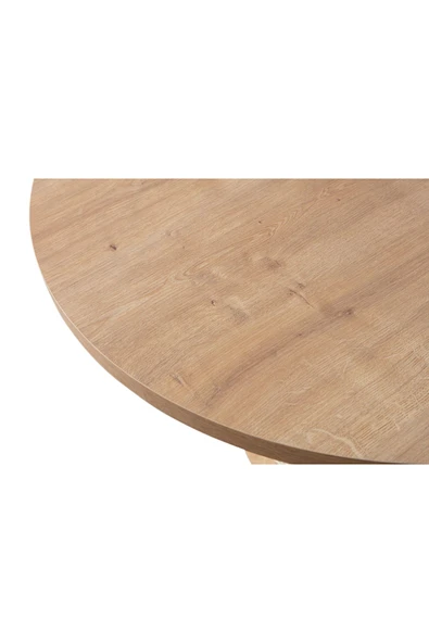 EDSY HOME Safir Meşe Yuvarlak Masa ( Ayak Plastik ) - Resim 5