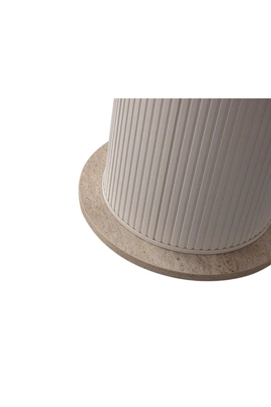 EDSY HOME Traverten Yuvarlak Masa ( Ayak Plastik ) - 6