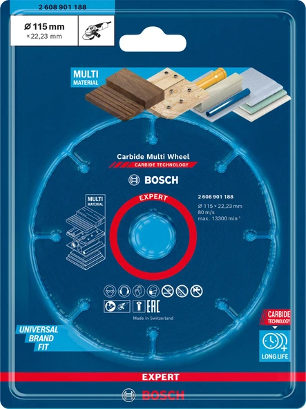Bosch EXPERT Carbide Multi Wheel Kesici Disk 115mm - 2