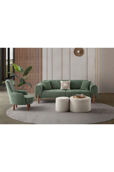 EDSY HOME Armoni 3+1 Koltuk Takımı Yeşil - 2