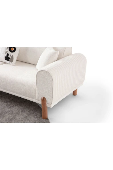 EDSY HOME Armoni 3'lü Koltuk Krem - Resim 5