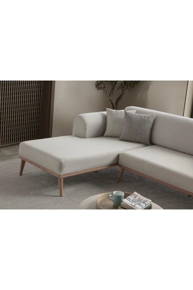 EDSY HOME Rebull Köşe Koltuk Takımı Krem - 5