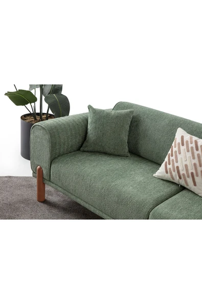 EDSY HOME Armoni 3'lü Koltuk Yeşil - 7