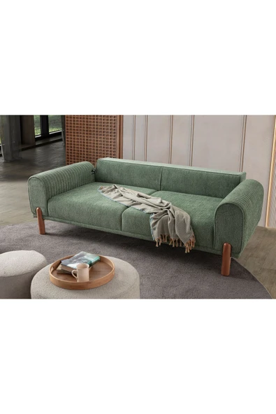 EDSY HOME Armoni 3+3+1 Koltuk Takımı Yeşil - 4