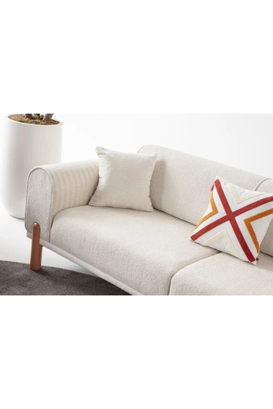 EDSY HOME Armoni 3+3+1 Koltuk Takımı Krem - 6