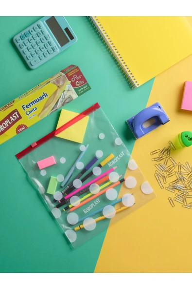 Koroplast Fermuarlı Çanta Orta Boy 20cm*18 Cm - 2