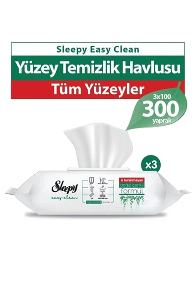 Sleepy Easy Clean Beyaz Sabun 100'lü 3 adet ürün görseli