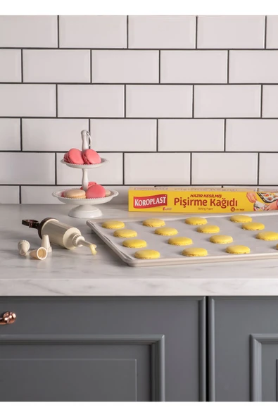 Koroplast Pişirme Kağıdı Hazır Kesilmiş 16'lı X  2 Adet - 3