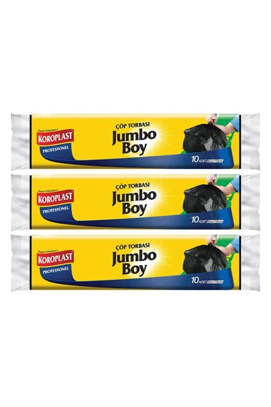 Koroplast Profesyonel Jumbo Boy Çöp Torbası 10'lu X 3 Adet - 2