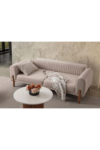 EDSY HOME Galata 3 3 Koltuk Takımı Sütlü Kahve - 4