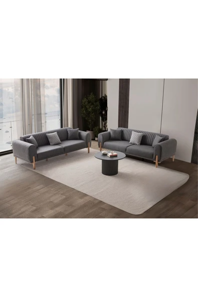 EDSY HOME Galata 3 3 Koltuk Takımı Antrasit - 2