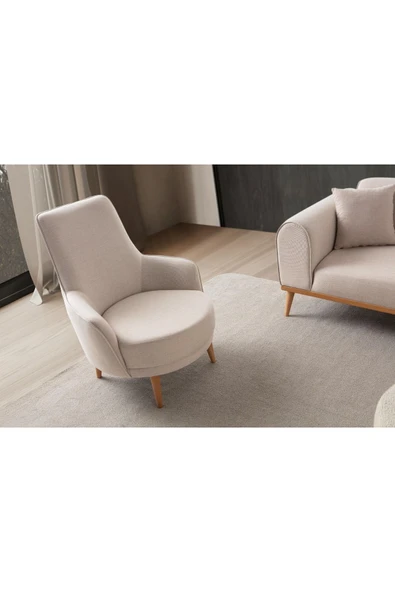EDSY HOME Rebull 3+3+1 Koltuk Takımı Sütlü Kahve - 8