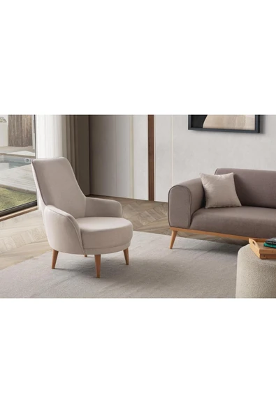 EDSY HOME Rebull 3+1 Koltuk Takımı Kahverengi + Sütlü Kahve - 7