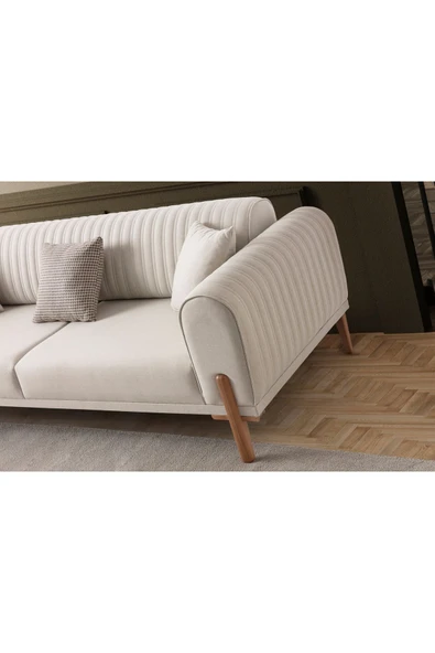 EDSY HOME Galata 3+1 Koltuk Takımı Krem - 7