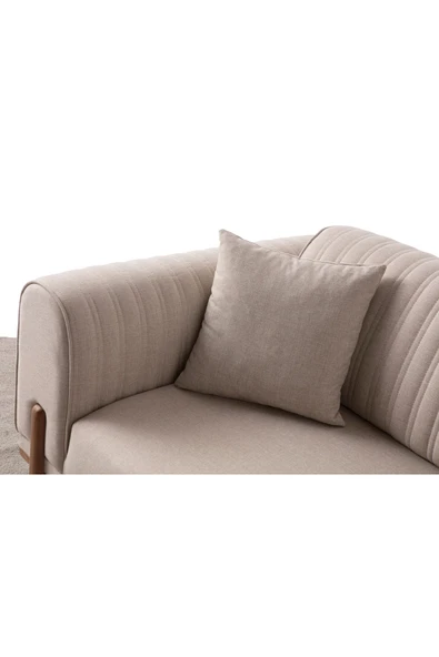 EDSY HOME Galata 3 3 Koltuk Takımı Sütlü Kahve - 5