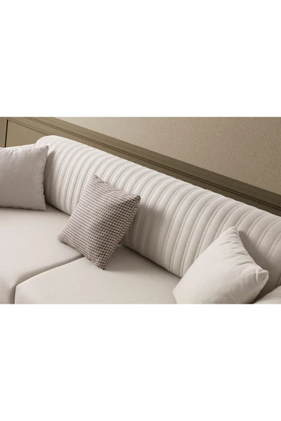 EDSY HOME Galata 3+3+1 Koltuk Takımı Krem - 6