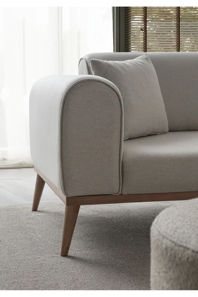 EDSY HOME Rebull Köşe Koltuk Takımı Krem - 8