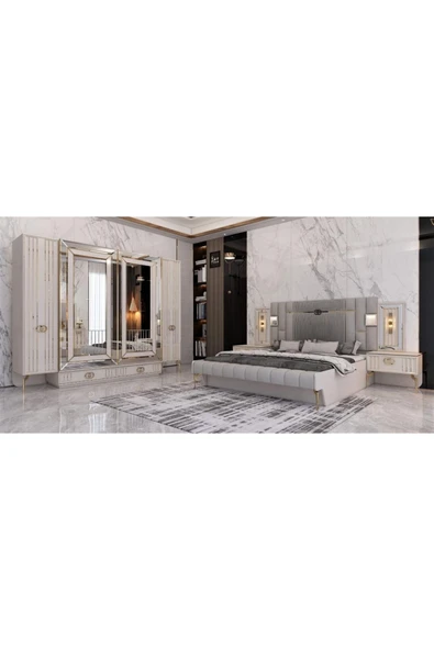 EDSY HOME Arya Gold Yatak Odası Takımı - Resim 2