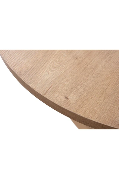 EDSY HOME Safir Meşe Yuvarlak Masa ( Ayak Plastik ) - Resim 8