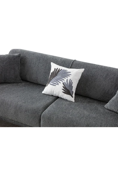 EDSY HOME Armoni 3+3+1 Koltuk Takımı Antrasit - 7