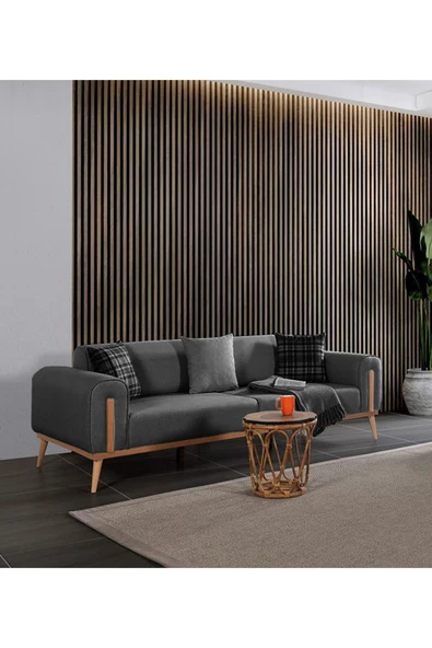 EDSY HOME Riva 3+3+1 Koltuk Takımı Antrasit - 6