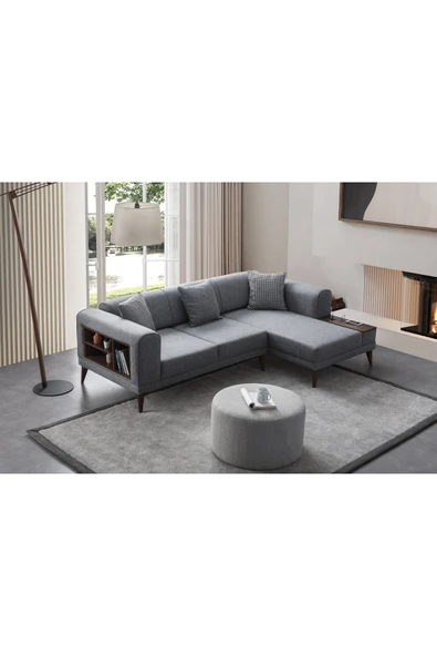 EDSY HOME Drog Köşe Koltuk Takımı Gri - 5