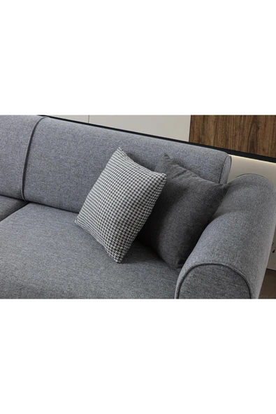 EDSY HOME Rebull 3+3 Koltuk Takımı Gri - 8