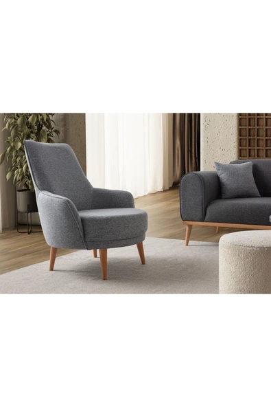 EDSY HOME Rebul 3+1 Koltuk Takımı Antrasit - 7